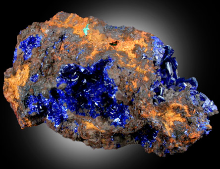 Azurite from 4750' Level, Phelps Dodge Morenci Mine, Morenci, Greenlee County, Arizona