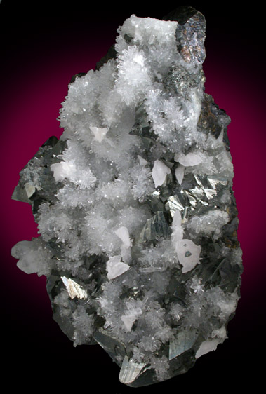 Tetrahedrite, Calcite and Quartz from Casapalca District, Huarochiri Province, Peru