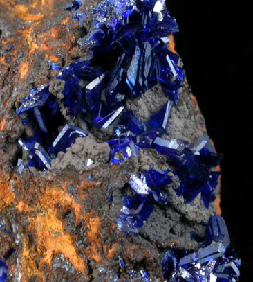 Azurite from 4750' Level, Phelps Dodge Morenci Mine, Morenci, Greenlee County, Arizona