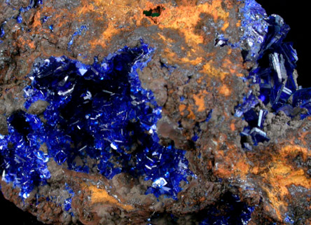 Azurite from 4750' Level, Phelps Dodge Morenci Mine, Morenci, Greenlee County, Arizona