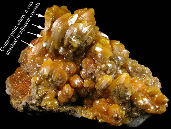 Pyromorphite from Bunker Hill Mine, 17-23 Floors, 9th Level, Jersey Vein, Coeur d'Alene District, Shoshone County, Idaho