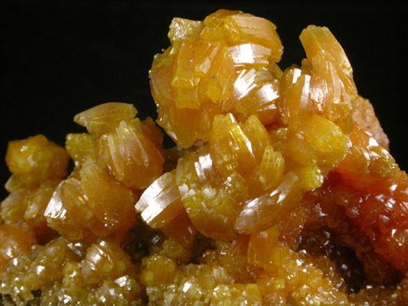 Pyromorphite from Bunker Hill Mine, 17-23 Floors, 9th Level, Jersey Vein, Coeur d'Alene District, Shoshone County, Idaho