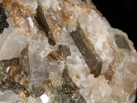 Bustamite in Calcite from Broken Hill, New South Wales, Australia