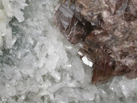 Axinite-(Fe) with Danburite from Obira Mine, Ouita, Kyushu Island, Japan
