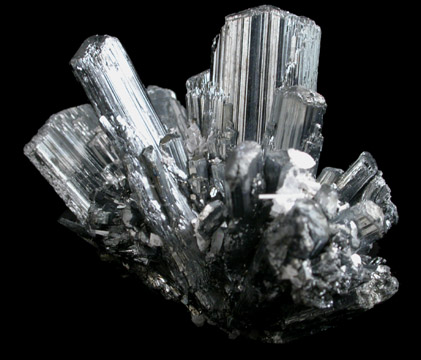 Stibnite with Barite from Baia Sprie (Felsbnya), Maramures, Romania