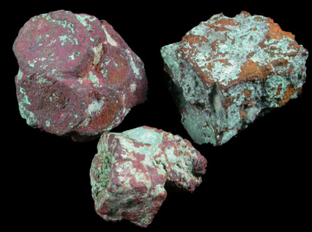 Copper pseudomorphs after Aragonite from Corocoro, La Paz Department, Bolivia