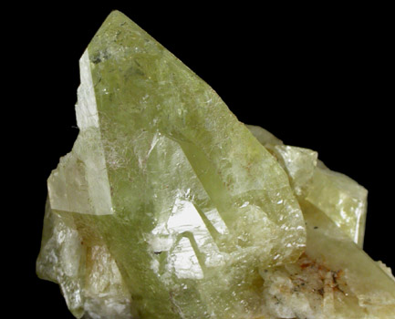 Brazilianite from Lavra do Corrego Frio, Linpolis, Divino das Laranjeras, Minas Gerais, Brazil (Type Locality for Brazilianite)