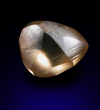 Diamond (0.38 carat brown teardrop-shaped crystal) from Majhgawan Pipe, near Panna, Madhya Pradesh, India