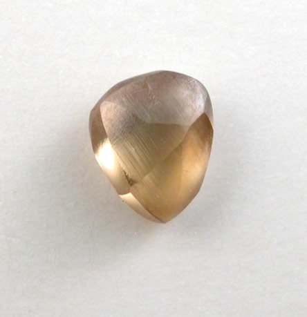 Diamond (0.38 carat brown teardrop-shaped crystal) from Majhgawan Pipe, near Panna, Madhya Pradesh, India