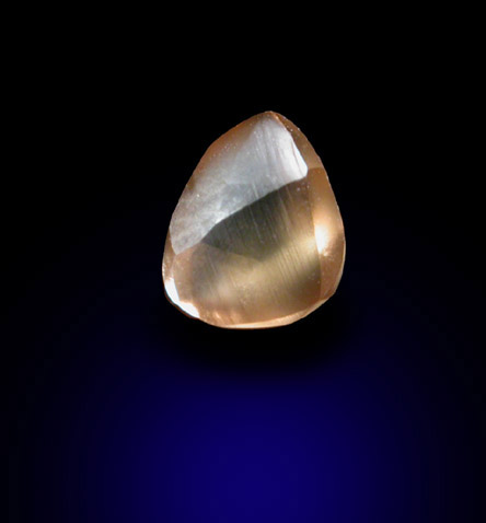 Diamond (0.38 carat brown teardrop-shaped crystal) from Majhgawan Pipe, near Panna, Madhya Pradesh, India