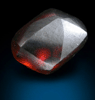 Diamond (1.49 carat red-brown elongated crystal) from Majhgawan Pipe, near Panna, Madhya Pradesh, India