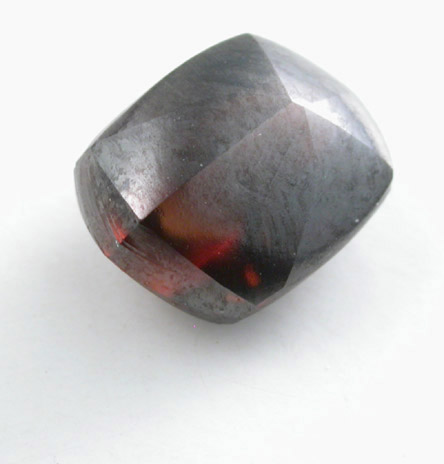 Diamond (1.49 carat red-brown elongated crystal) from Majhgawan Pipe, near Panna, Madhya Pradesh, India
