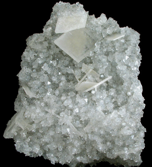 Barite on Apophyllite from Jalna, Maharashtra, India