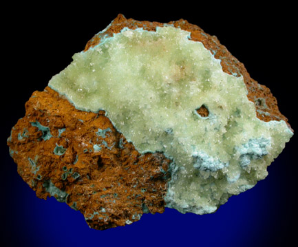 Senegalite with Turquoise from Kouroudaiko Iron Deposit, Faleme River, Senegal (Type Locality for Senegalite)