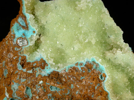 Senegalite with Turquoise from Kouroudaiko Iron Deposit, Faleme River, Senegal (Type Locality for Senegalite)