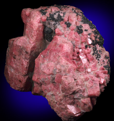 Rhodonite with Franklinite from Franklin Mining District, Sussex County, New Jersey (Type Locality for Franklinite)