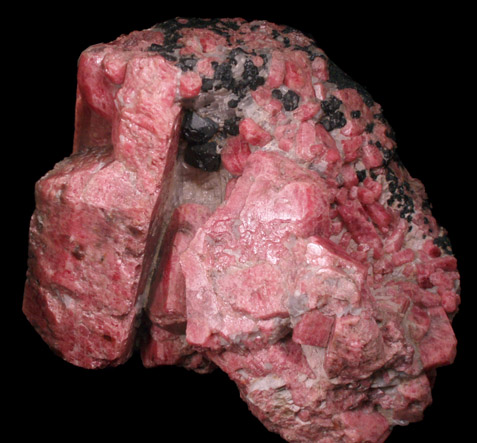 Rhodonite with Franklinite from Franklin Mining District, Sussex County, New Jersey (Type Locality for Franklinite)