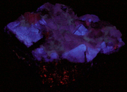 Fluorite, Calcite, Aragonite from Heights Quarry, Westgate, Weardale District, County Durham, England