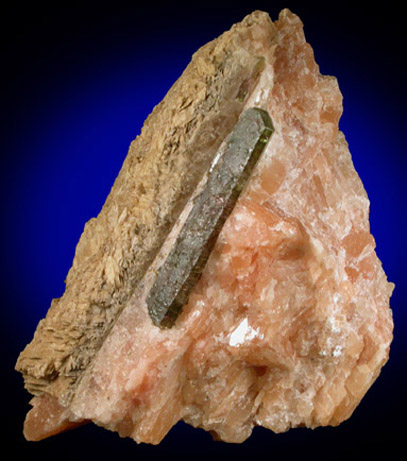 Fluorapatite in Calcite from Yates Mine, Otter Lake, Pontiac County, Qubec, Canada