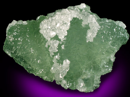 Fluorite with Calcite from Xianghualing Mine, Linwu, Hunan, China