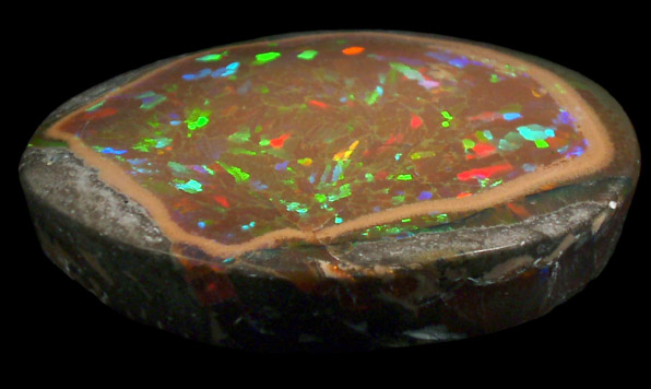 Opal (Precious Opal) from near Mezezo, Shewa (also Shoa or Showa) Plateau, Amhara, Ethiopia