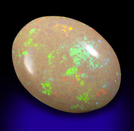 Opal (var. Fire Opal Hydrophane) from near Mezezo, Shewa (also Shoa or Showa) Plateau, Amhara, Ethiopia