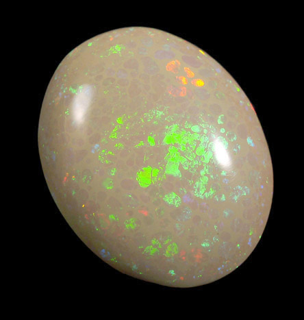 Opal (var. Fire Opal Hydrophane) from near Mezezo, Shewa (also Shoa or Showa) Plateau, Amhara, Ethiopia