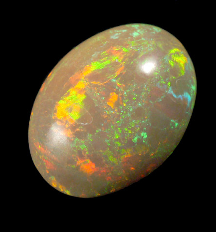 Opal (Precious Opal) from near Mezezo, Shewa (also Shoa or Showa) Plateau, Amhara, Ethiopia