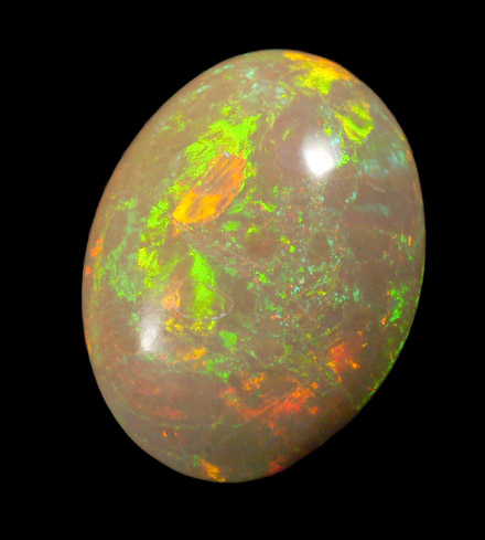 Opal (Precious Opal) from near Mezezo, Shewa (also Shoa or Showa) Plateau, Amhara, Ethiopia