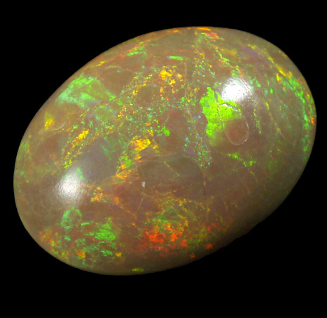 Opal (Precious Opal) from near Mezezo, Shewa (also Shoa or Showa) Plateau, Amhara, Ethiopia