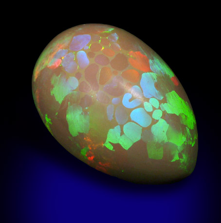 Opal (Precious Opal) from near Mezezo, Shewa (also Shoa or Showa) Plateau, Amhara, Ethiopia