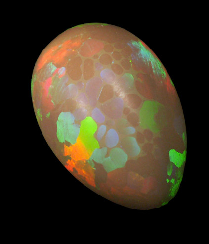 Opal (Precious Opal) from near Mezezo, Shewa (also Shoa or Showa) Plateau, Amhara, Ethiopia