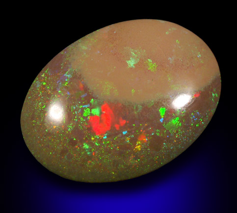 Opal (Precious Opal) from near Mezezo, Shewa (also Shoa or Showa) Plateau, Amhara, Ethiopia