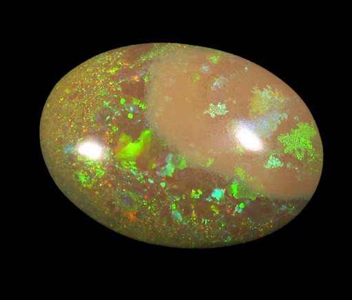 Opal (Precious Opal) from near Mezezo, Shewa (also Shoa or Showa) Plateau, Amhara, Ethiopia