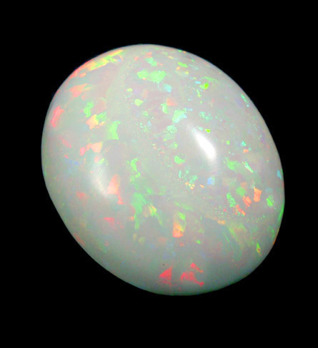 Opal (var. Fire Opal Hydrophane) from near Mezezo, Shewa (also Shoa or Showa) Plateau, Amhara, Ethiopia