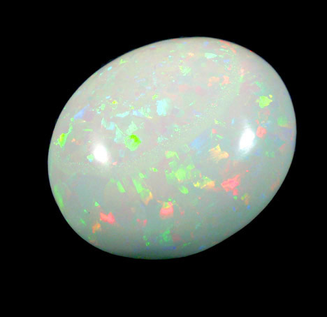 Opal (var. Fire Opal Hydrophane) from near Mezezo, Shewa (also Shoa or Showa) Plateau, Amhara, Ethiopia