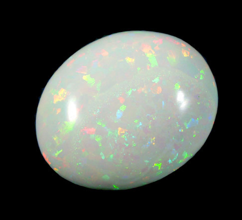 Opal (var. Fire Opal Hydrophane) from near Mezezo, Shewa (also Shoa or Showa) Plateau, Amhara, Ethiopia