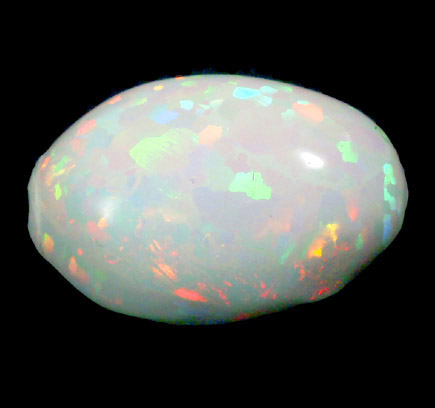 Opal (var. Fire Opal Hydrophane) from near Mezezo, Shewa (also Shoa or Showa) Plateau, Amhara, Ethiopia