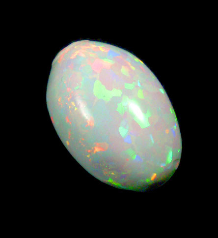 Opal (var. Fire Opal Hydrophane) from near Mezezo, Shewa (also Shoa or Showa) Plateau, Amhara, Ethiopia