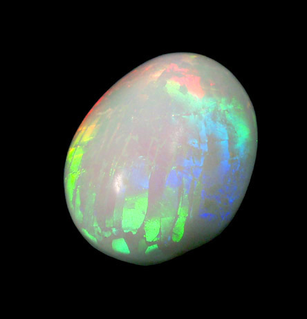 Opal (var. Fire Opal Hydrophane) from near Mezezo, Shewa (also Shoa or Showa) Plateau, Amhara, Ethiopia