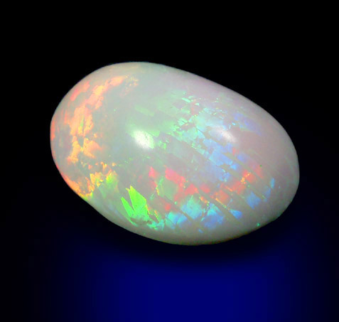 Opal (var. Fire Opal Hydrophane) from near Mezezo, Shewa (also Shoa or Showa) Plateau, Amhara, Ethiopia