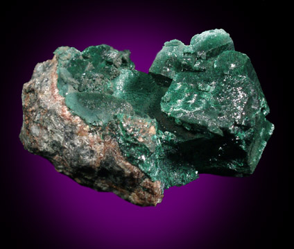 Malachite pseudomorphs after Azurite from Tsumeb Mine, Otavi-Bergland District, Oshikoto, Namibia