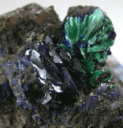 Azurite and Malachite from Bisbee, Warren District, Cochise County, Arizona