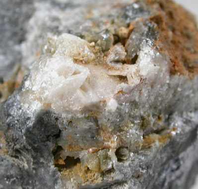 Anglesite on Galena from Gladstone Mine, Leadpoint, Stevens County, Washington