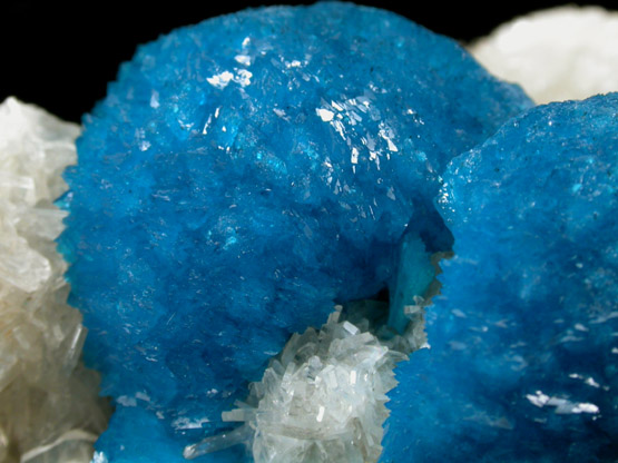 Cavansite on Stilbite from Wagholi Quarry, Maharashtra, India