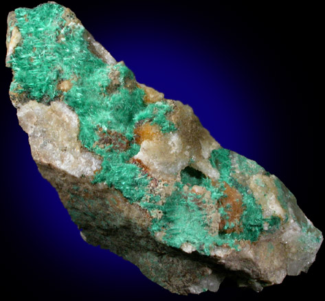 Brochantite var. Blanchardite from Blanchard Mine, Hansonburg District, 8.5 km south of Bingham, Socorro County, New Mexico (Type Locality for Blanchardite)