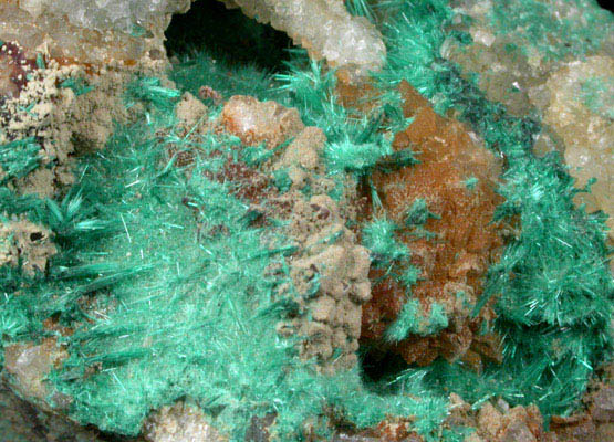 Brochantite var. Blanchardite from Blanchard Mine, Hansonburg District, 8.5 km south of Bingham, Socorro County, New Mexico (Type Locality for Blanchardite)