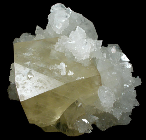 Calcite and Apophyllite from Pashan Hill Quarry, Maharashtra, India