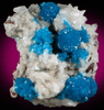 Cavansite on Stilbite from Wagholi Quarry, Maharashtra, India