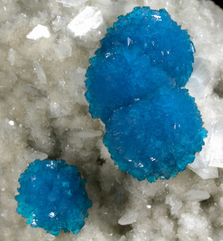 Cavansite on Stilbite-Ca from Wagholi Quarry, Maharashtra, India